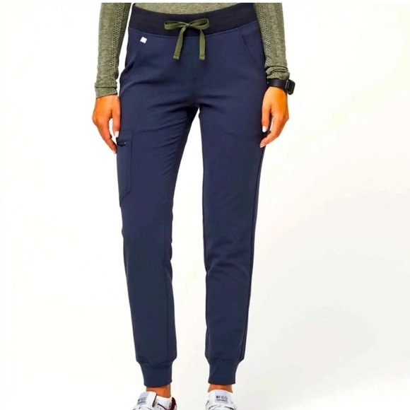 Woman’s Quiet Navy Zamora - Jogger Scrub Pants - XS FIG - Picture 1 of 2